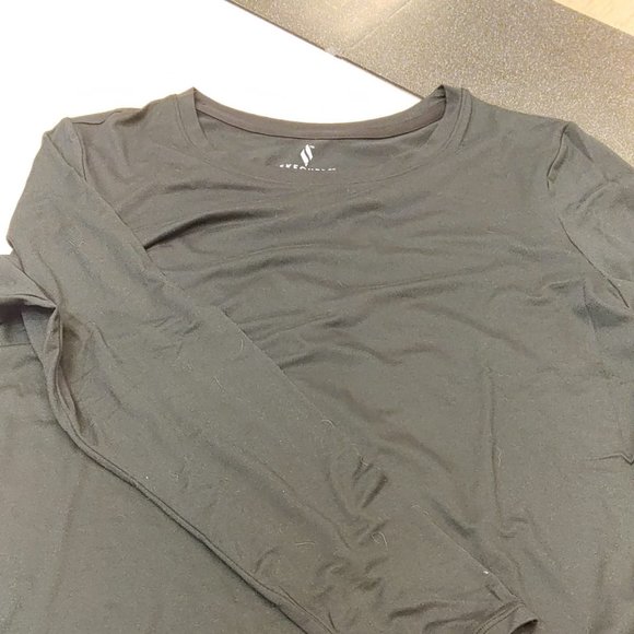 Skechers Active Long Sleeve Tee T-Shirts BLACK Women's Large - Picture 7 of 8